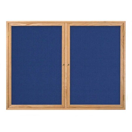 United Visual Products Open Faced Traditional Corkboard, 60x36" UV643A-WHITE-FORBO
